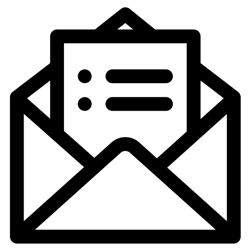 Mail forwarding subscription service icon
